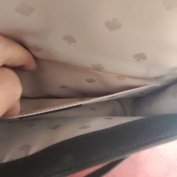 Kate Spade Cameron Crossbody Spectator Beige Cream Black 9 X 6.5 Inch Designer - Picture 9 of 16